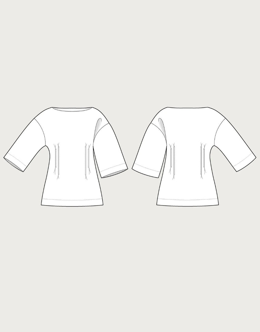 Fitted Waist T-Shirt Sewing Pattern, The Assembly Line
