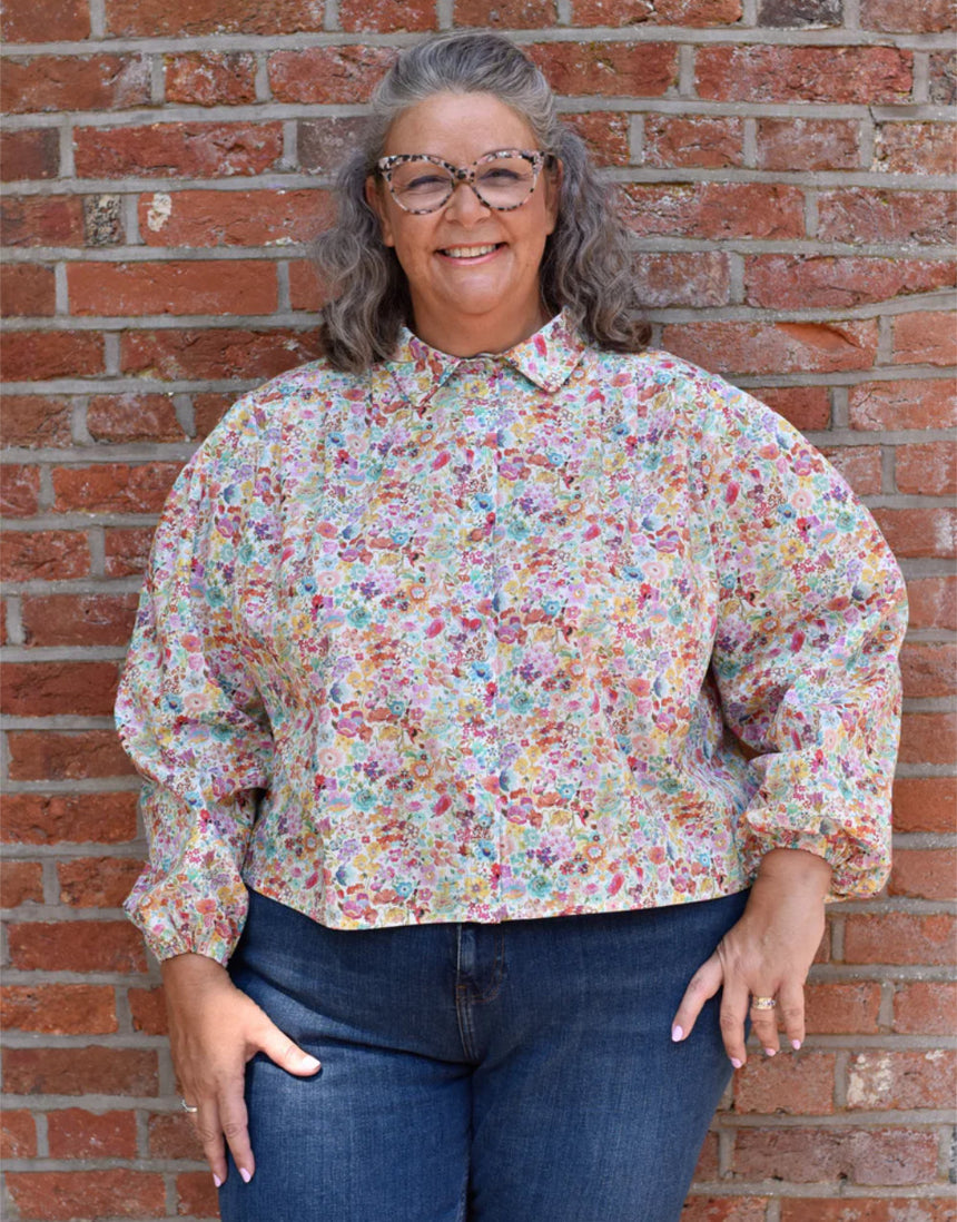 The Pleated Blouse Sewing Pattern, The Avid Seamstress