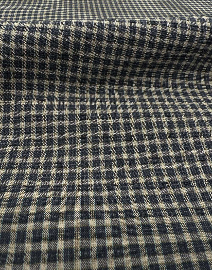 Tochio Yarn-Dyed Cotton Fabric, Forest Gingham