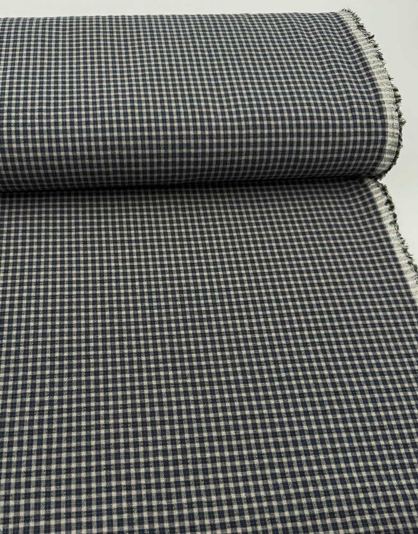 Tochio Yarn-Dyed Cotton Fabric, Forest Gingham