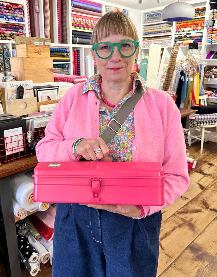 Shocking Pink Toyo Steel Tool Box Y-350