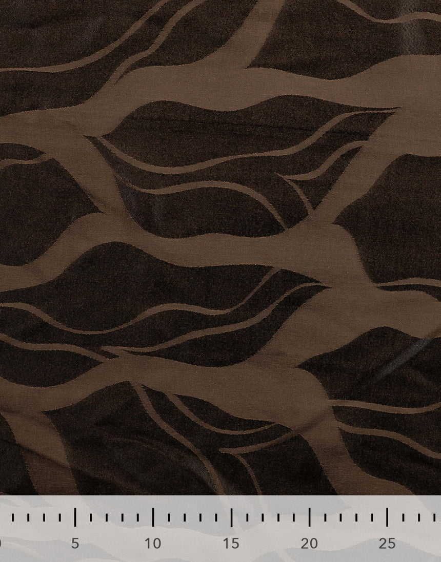 Cocoa Drift Jacquard Viscose Jacquard Fabric