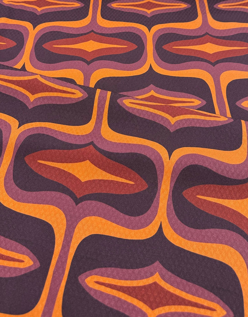 Sunset Mirage Jacquard Viscose Fabric
