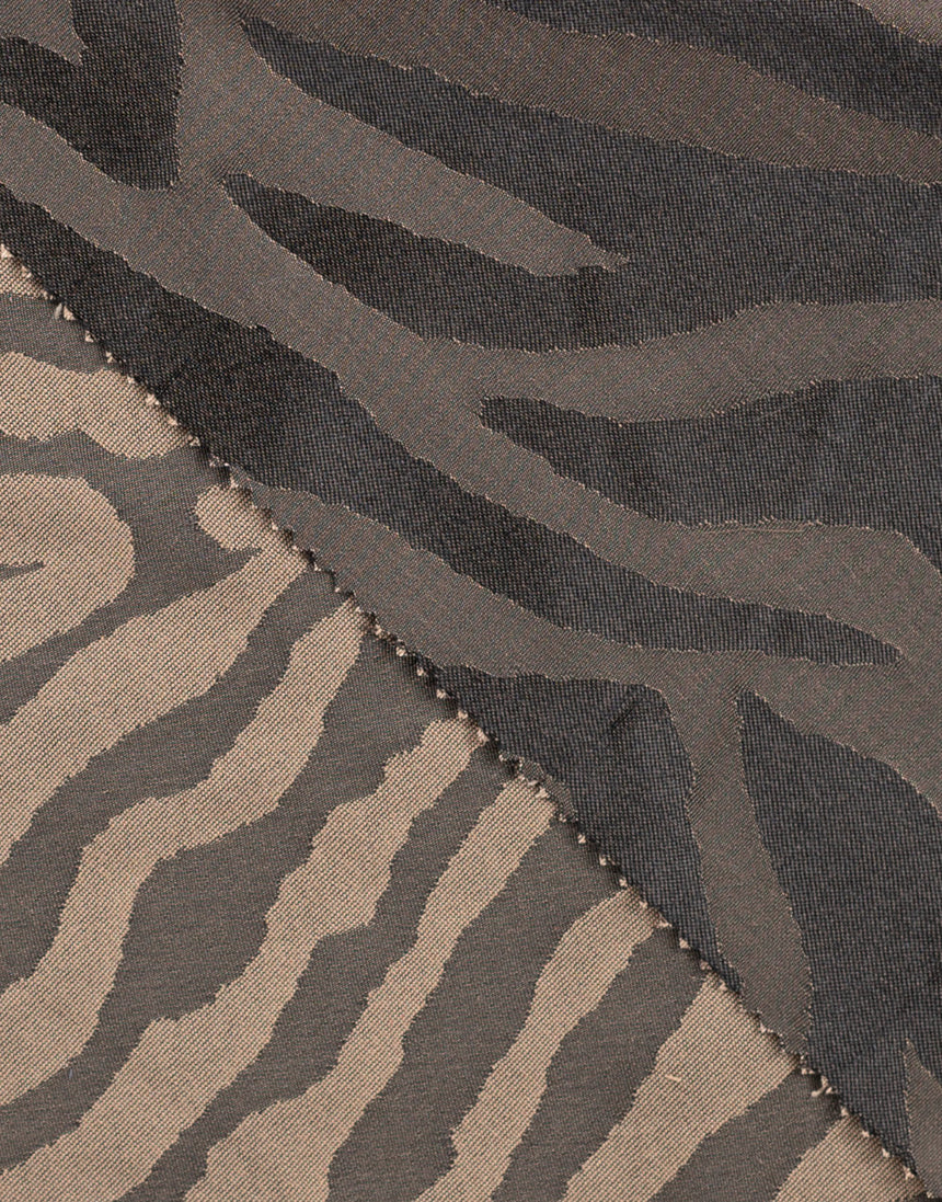 Zebra Shadow Viscose Jacquard Fabric