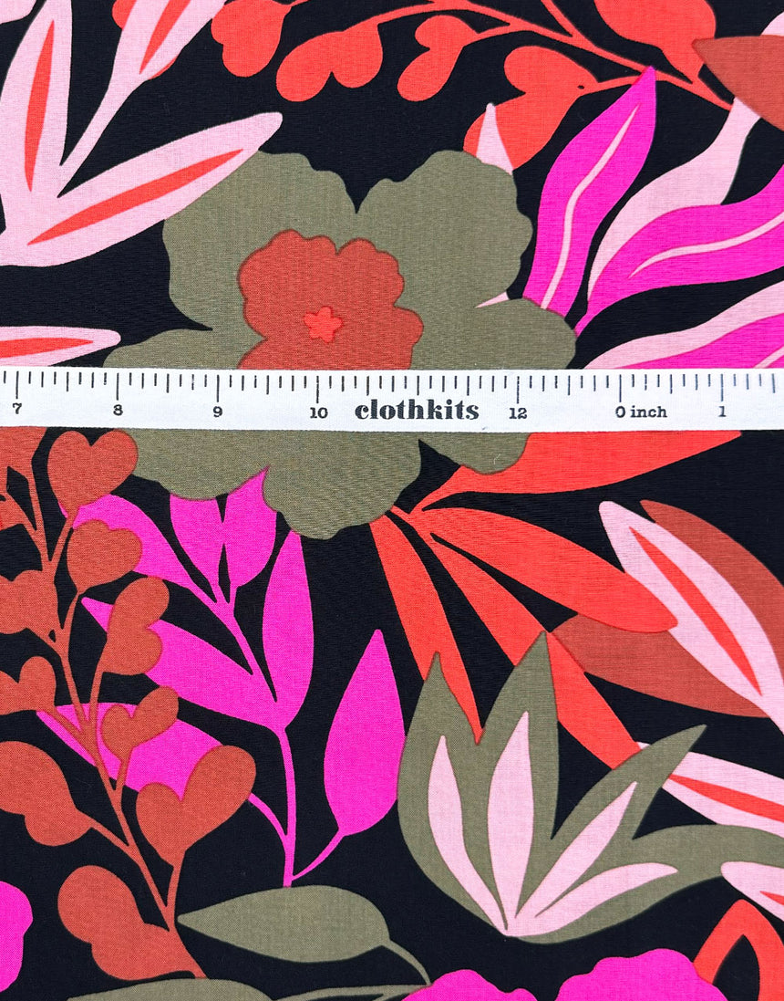 Paprika Pop EcoVero Lenzing Viscose Fabric