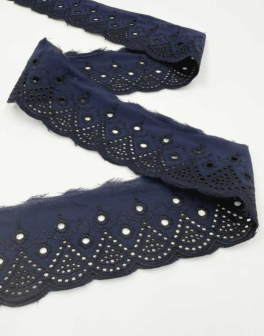 Waves Broderie Anglaise Lace Trim, 55mm