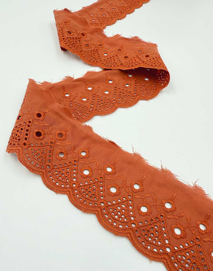 Waves Broderie Anglaise Lace Trim, 55mm