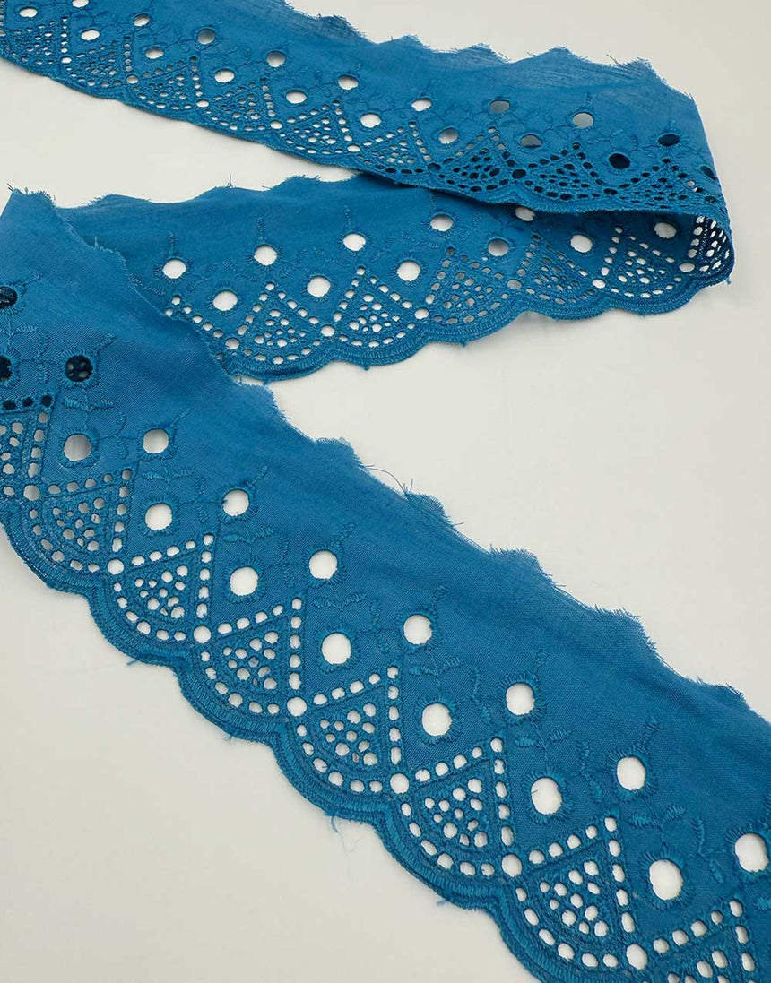 Waves Broderie Anglaise Lace Trim, 55mm