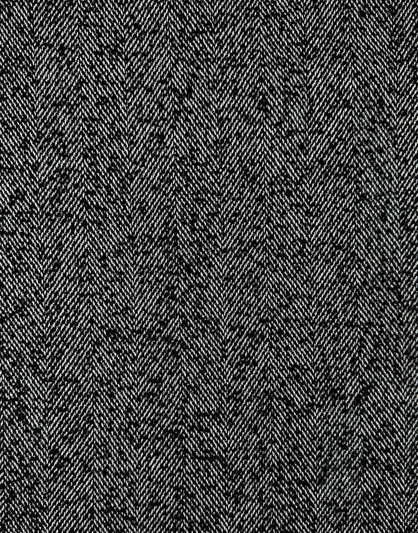 Graphite Herringbone Woven Coating Fabric, Light & Lush