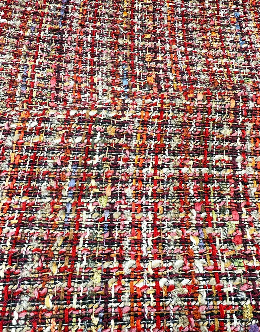 Russet Tweed Woven Coating Fabric, Light & Lush