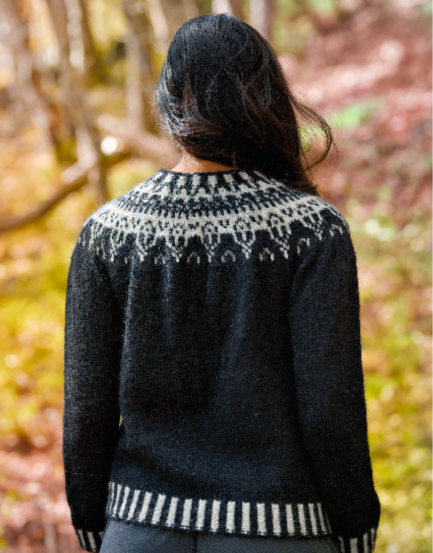 Sigrid Knitted Yoke Jumper Knitting Pattern, West Yorkshire Spinners