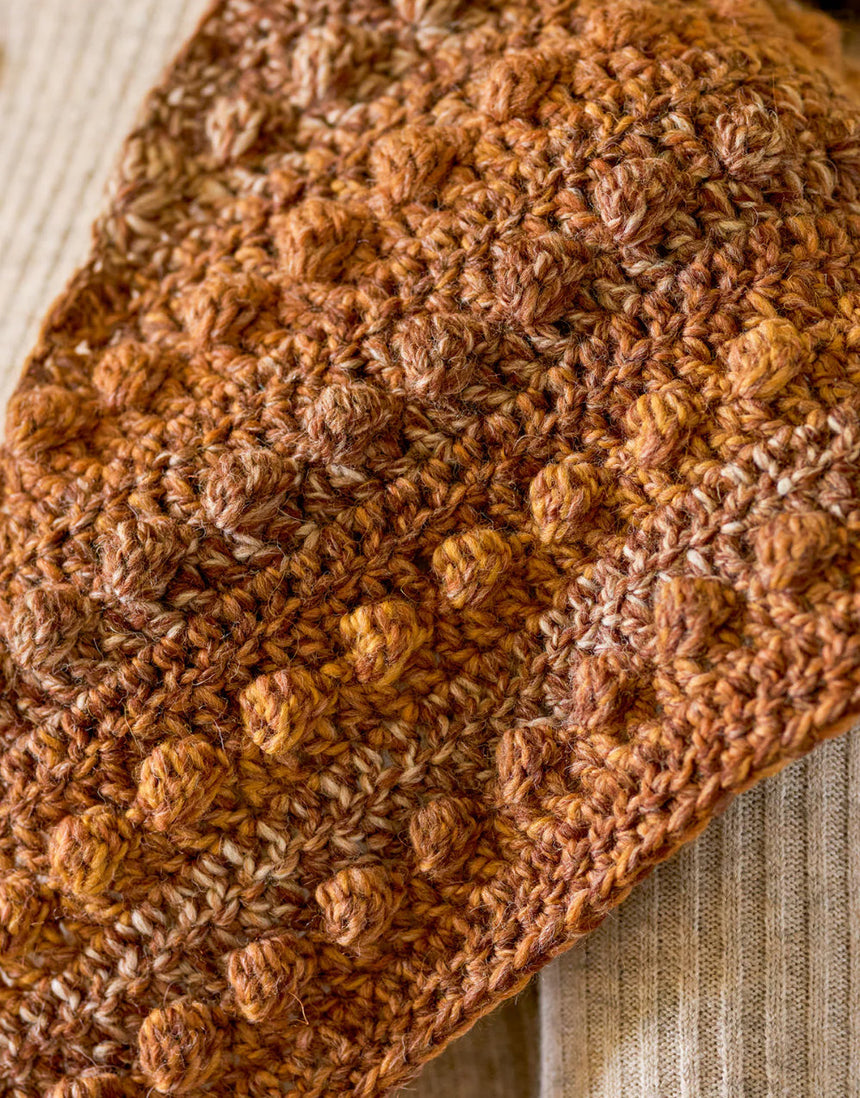 Cielo Bobble Shawl Single Printed Crochet Pattern, West Yorkshire Spinners