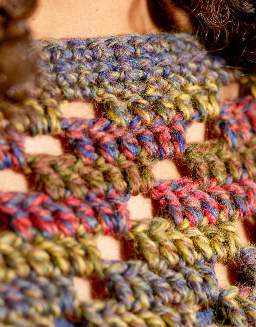 Ravina Swirl Jumper Single Printed Crochet Pattern, West Yorkshire Spinners