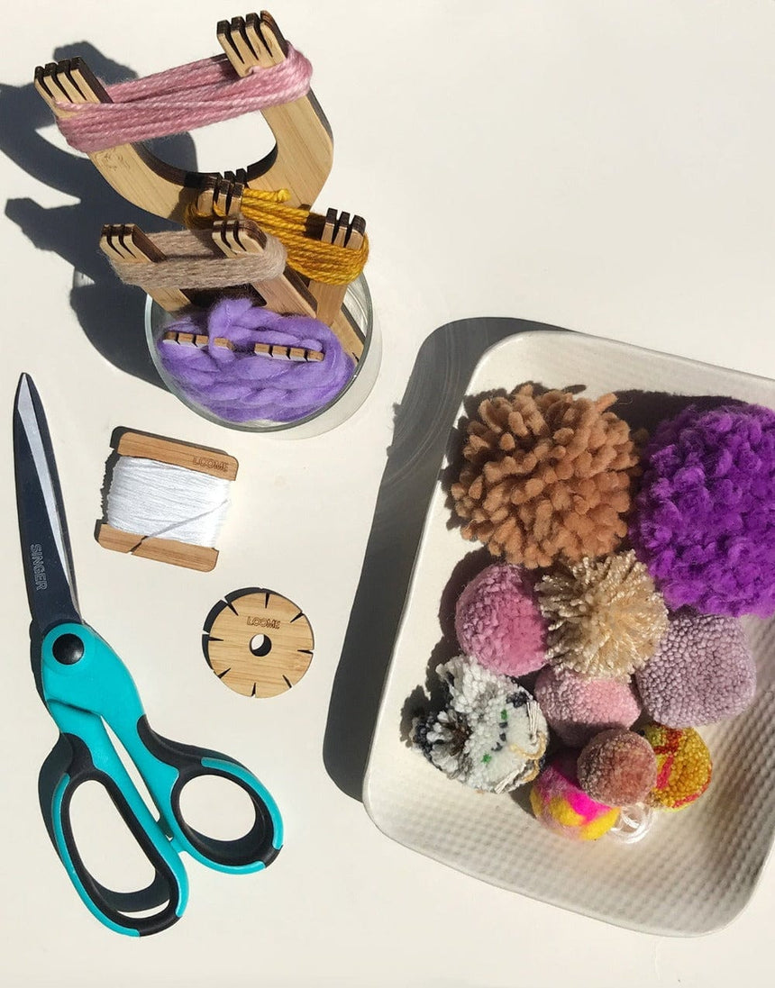 Loome Pom Pom Making Bobbin with Floss for Pom Pom Making, Loome 748252774002 748252774002