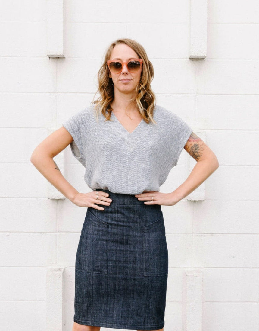 Sew House Seven Tops Shirts & Blouses Tabor V-Neck Sewing Pattern, Sew House Seven 869174000076 869174000076