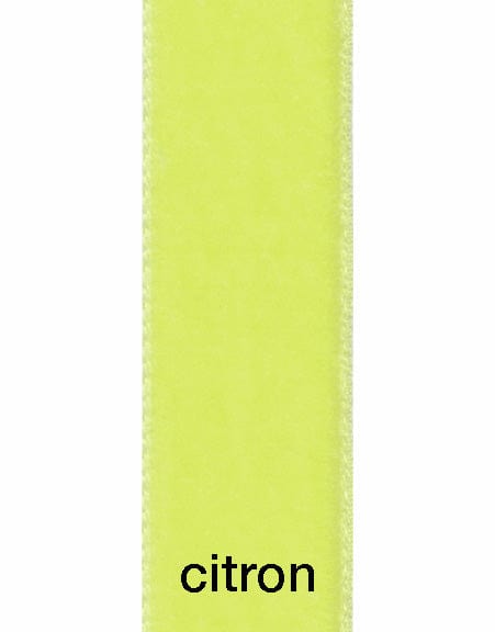 Not Specified Ribbon & Trimming 9452 Citron 22mm Velvet Ribbon 5024264351376 5024264351376