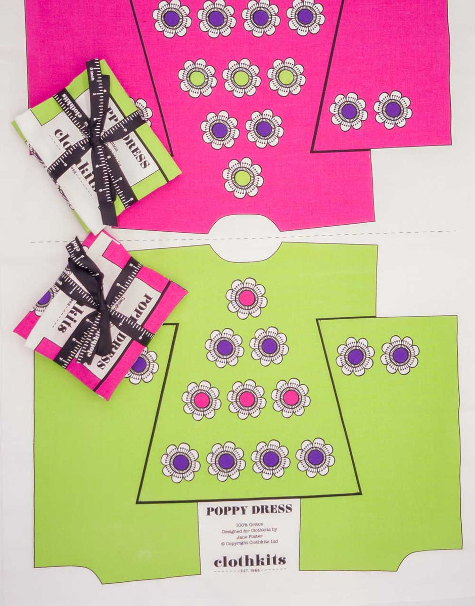 Poppy Rag Doll Dress Sewing Kit Clothkits