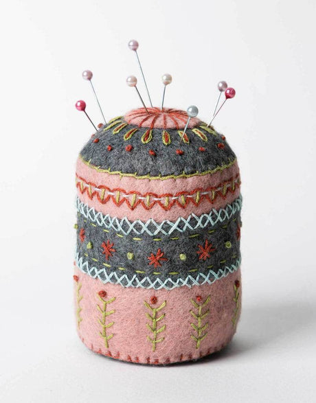 Corinne Lapierre Embroidery Pin Cushion Embroidered Felt Craft Kit by Corinne Lapierre 0608603782653 608603782653