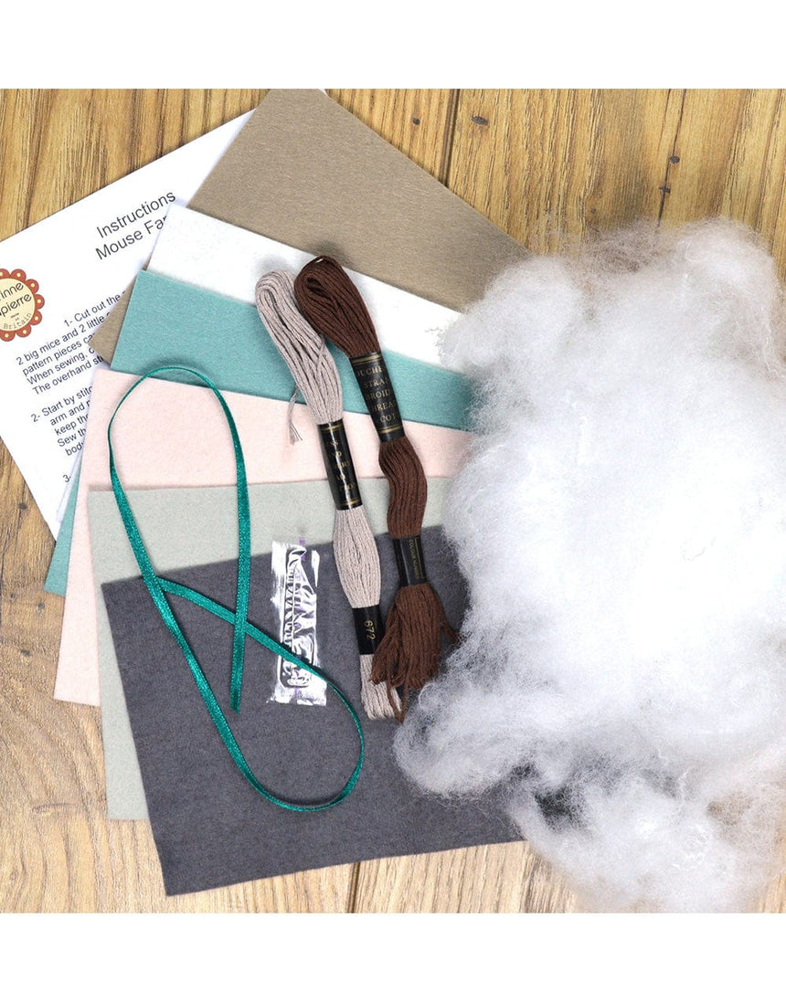 Corinne Lapierre Felt Craft Mouse Family Felt Craft Kit, Corinne Lapierre 0600209370791 600209370791