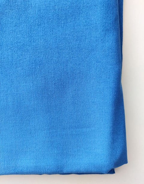 Not Specified Corduroy Blue / Plain Royal Blue Cotton Needlecord Fabric 05126.063-0013