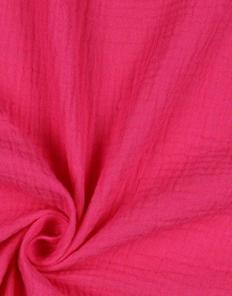 Not Specified Double Gauze Pink / Plain Fuchsia Pink Cotton Organic Double Gauze 15382
