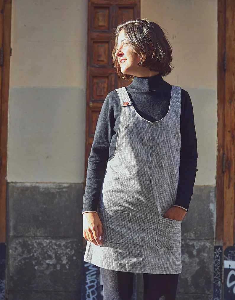Woman's Toronto Pinafore Dress Sewing Pattern, Ikatee – Clothkits