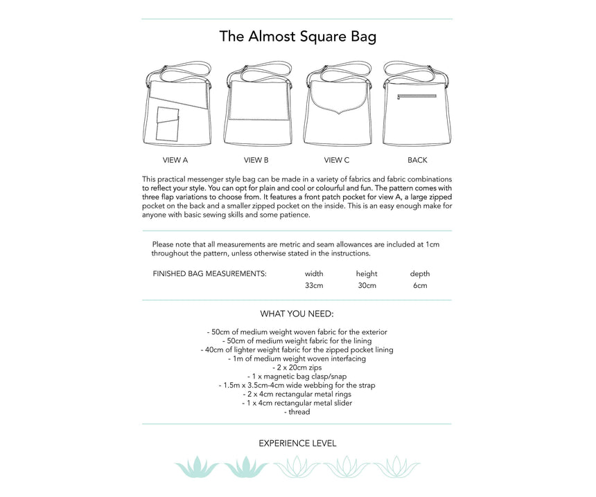 Dhurata Davies Bags & Accessories Messenger Bag Sewing Pattern by Dhurata Davies 31423010