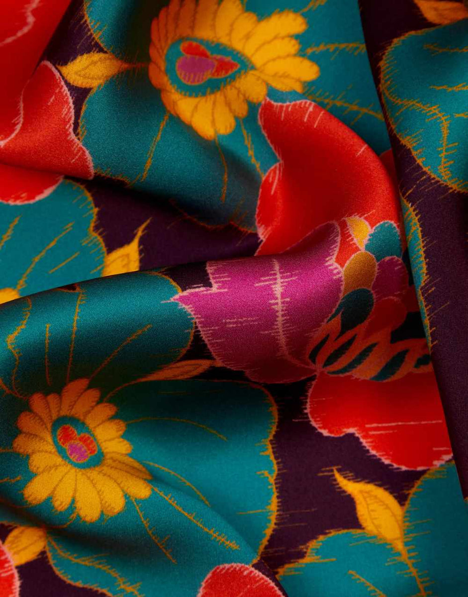 Liberty Fabrics Belgravia Silk Satin Fabric,  Laith C
