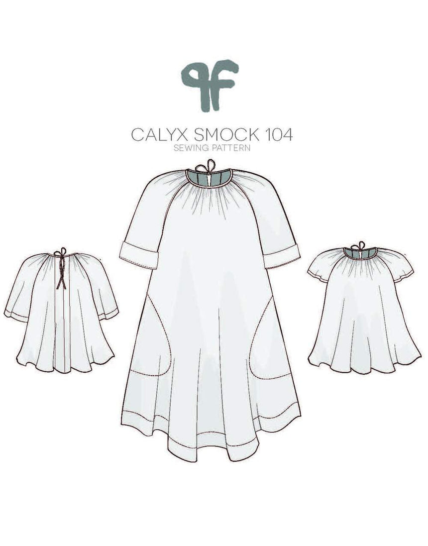 Pattern Fantastique Tops Shirts & Blouses Calyx Smock Sewing Pattern, Pattern Fantastique 12850
