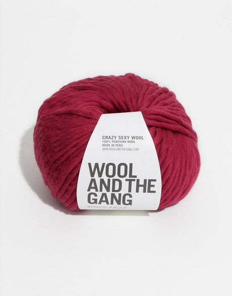 Wool and the Gang Yarn & Wool Bordeaux Crazy Sexy Wool, Chunky Yarn, Wool and the Gang 700461719663