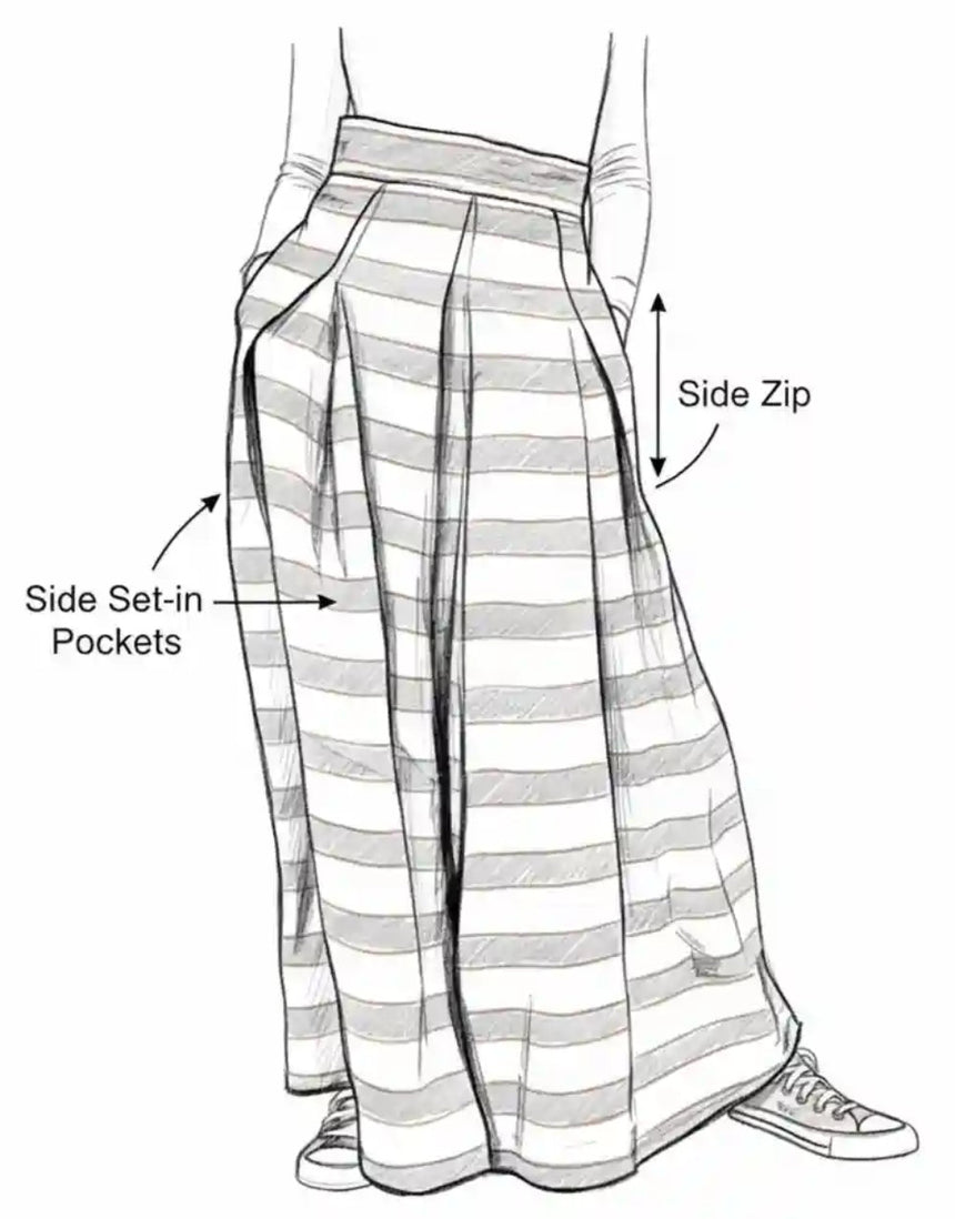 Maria Skirt Paper Sewing Pattern, Ciao Patterns