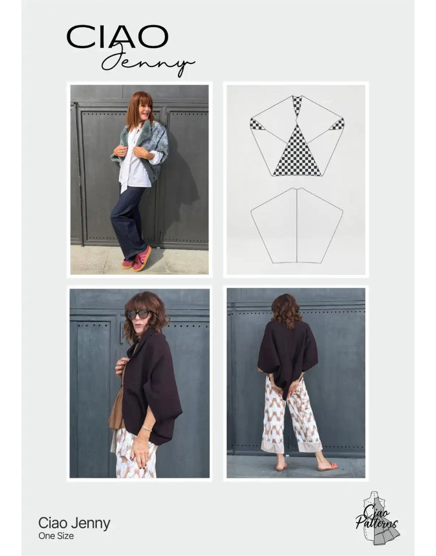 Jenny Bolero Paper Sewing Pattern, Ciao Patterns