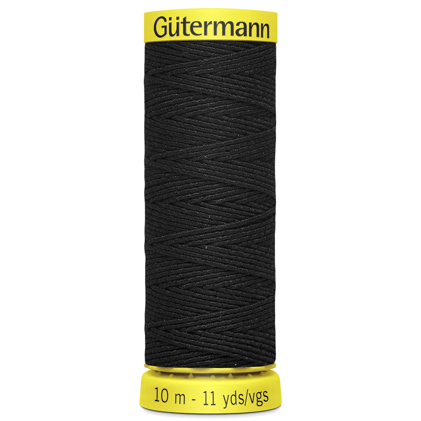 Gutermann Shirring Elastic, Black