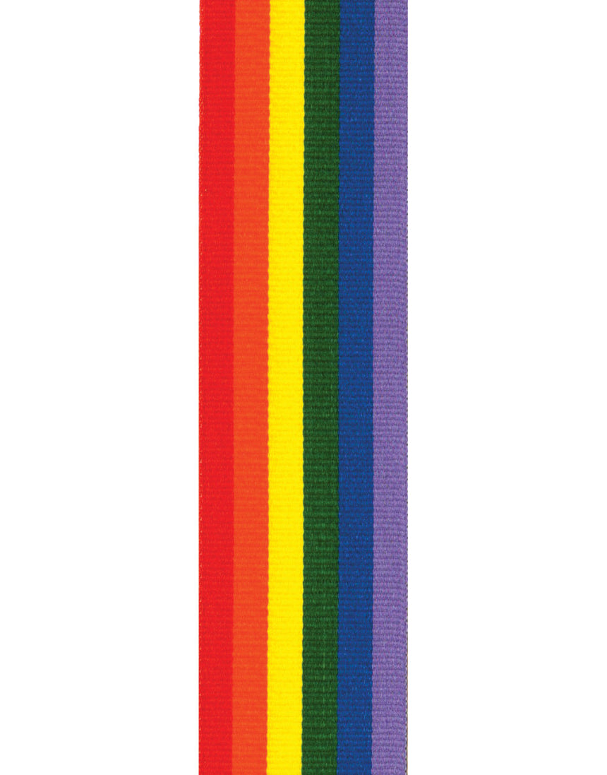 Rainbow Grosgrain Ribbon, various widths