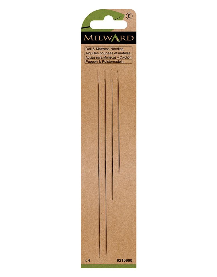 Milward Green  Doll & Mattress Large Eye Hand Sewing Needles