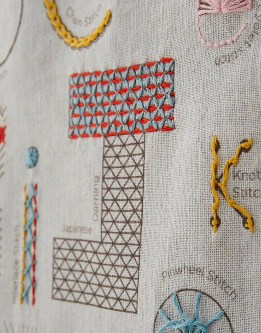 A-Z Linen Embroidery Kit, Stitch-School