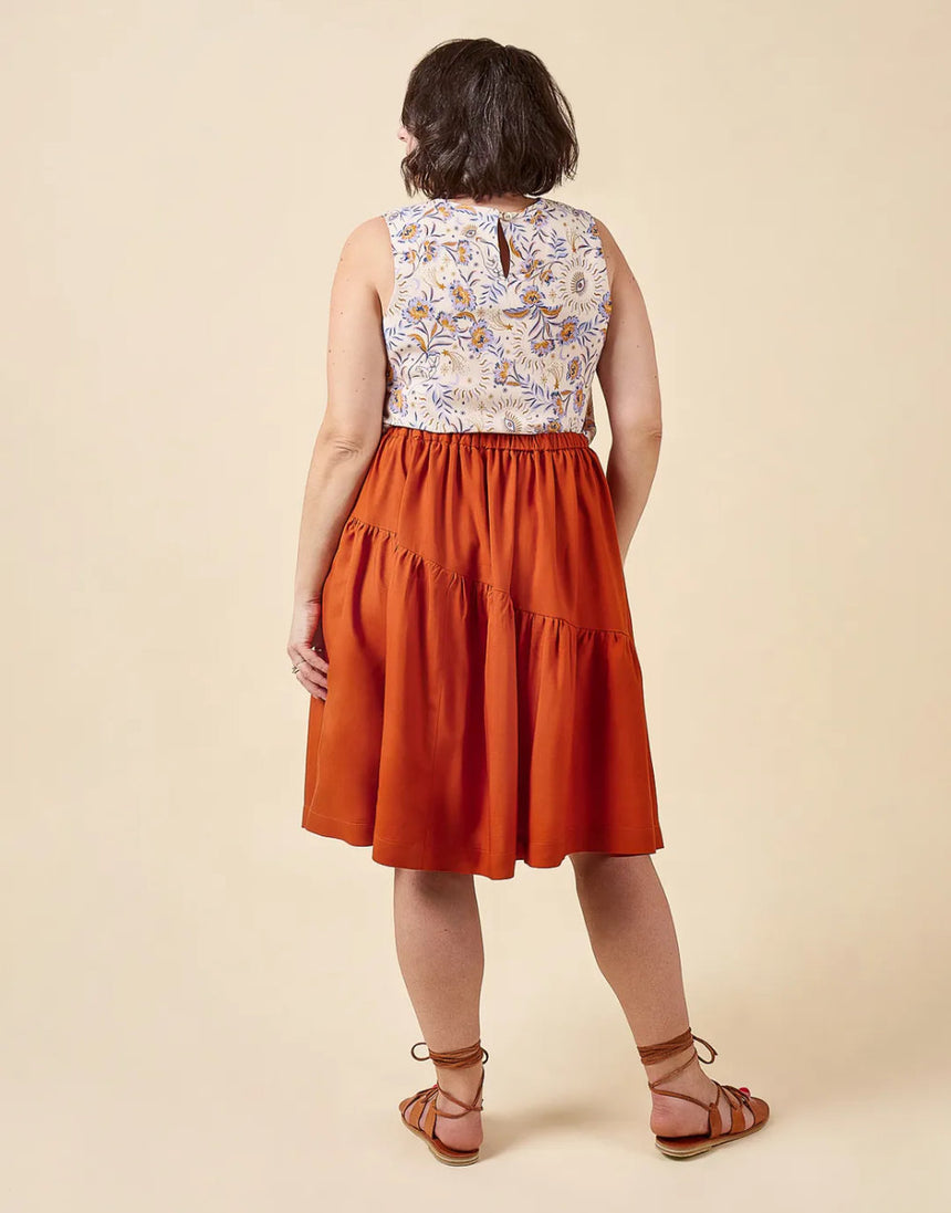 Azure Dress, Skirt and Top PDF Sewing Pattern, Closet Core
