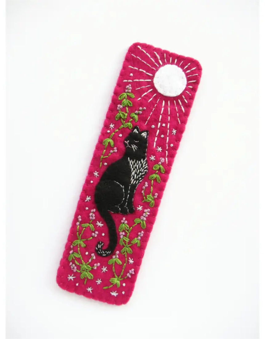 Black Cat Bookmark Felt Craft Kit, Hawthorn Handmade