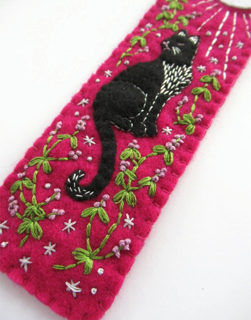 Black Cat Bookmark Felt Craft Kit, Hawthorn Handmade
