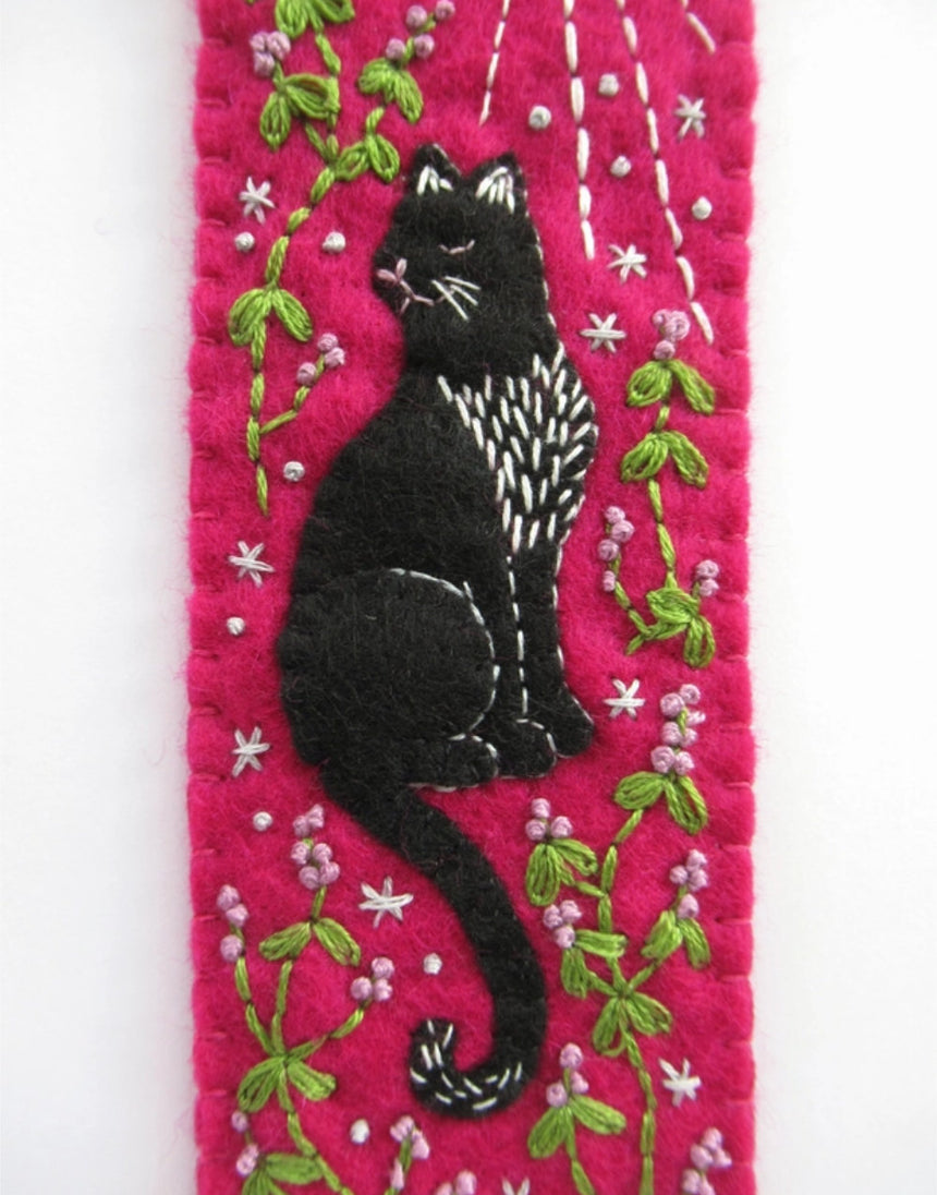 Black Cat Bookmark Felt Craft Kit, Hawthorn Handmade