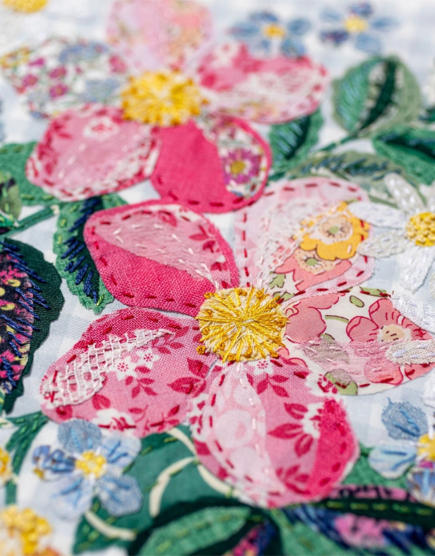 Cottage Posy Slow Stitching Kit, Wattle & Loop