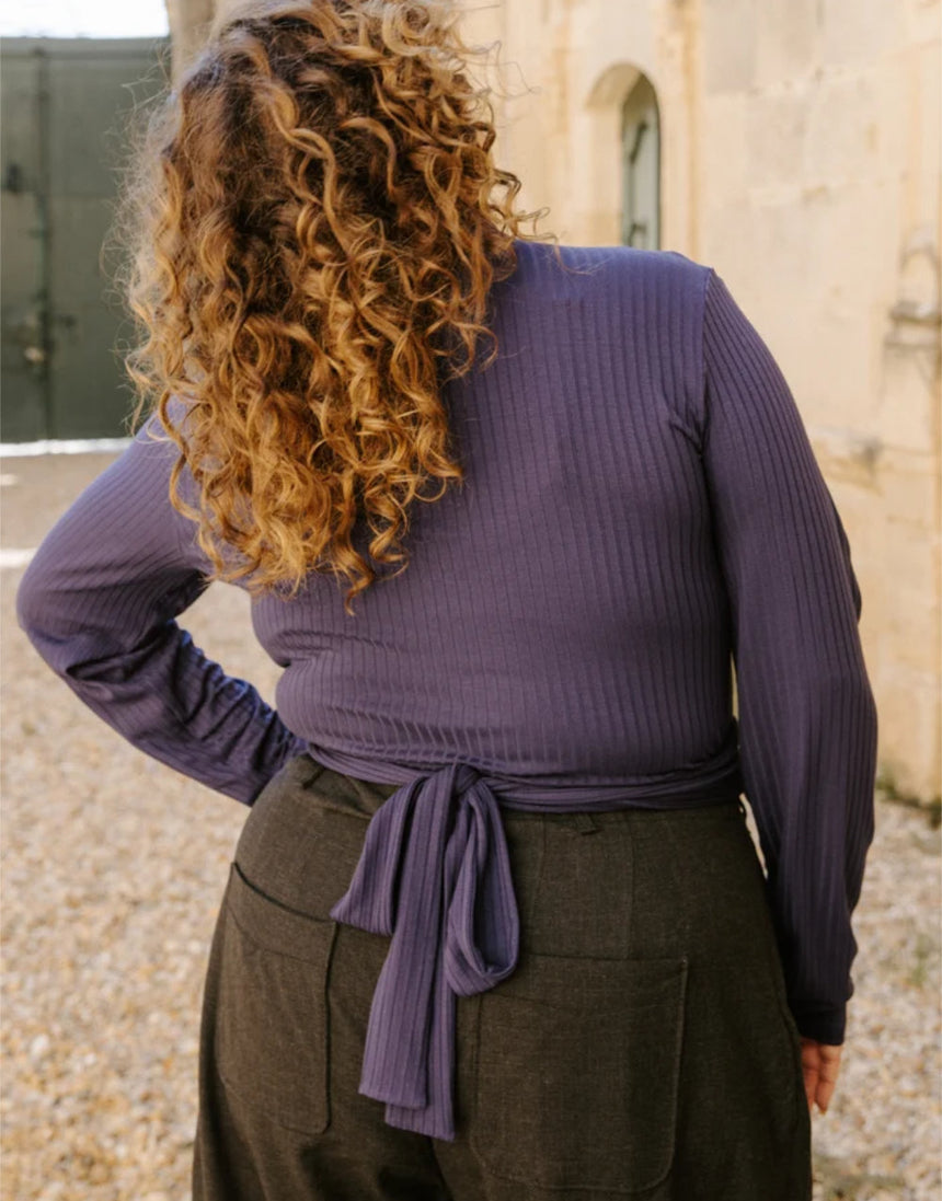 Le Cache Coeur Cursive Wrap Top Paper Sewing Pattern, Maison Fauve