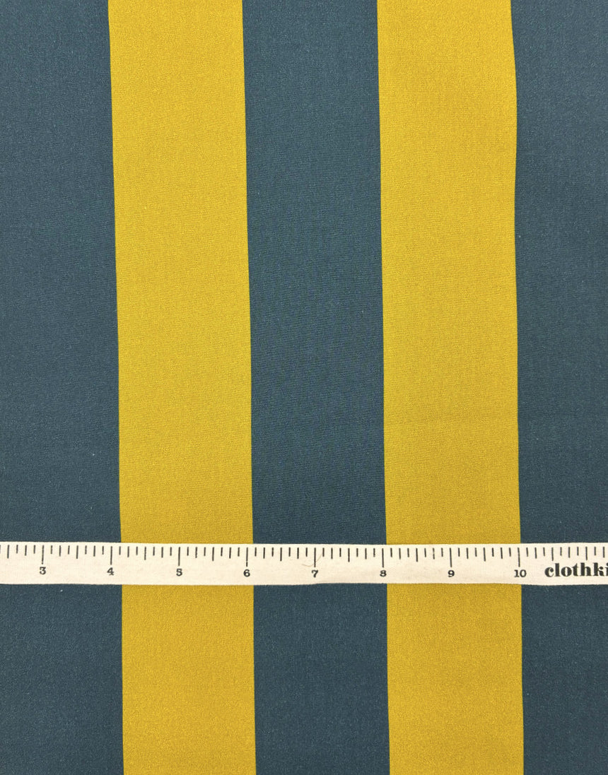 Beach Hut  Stripe, Cotton Poplin Fabric, Light and Lush
