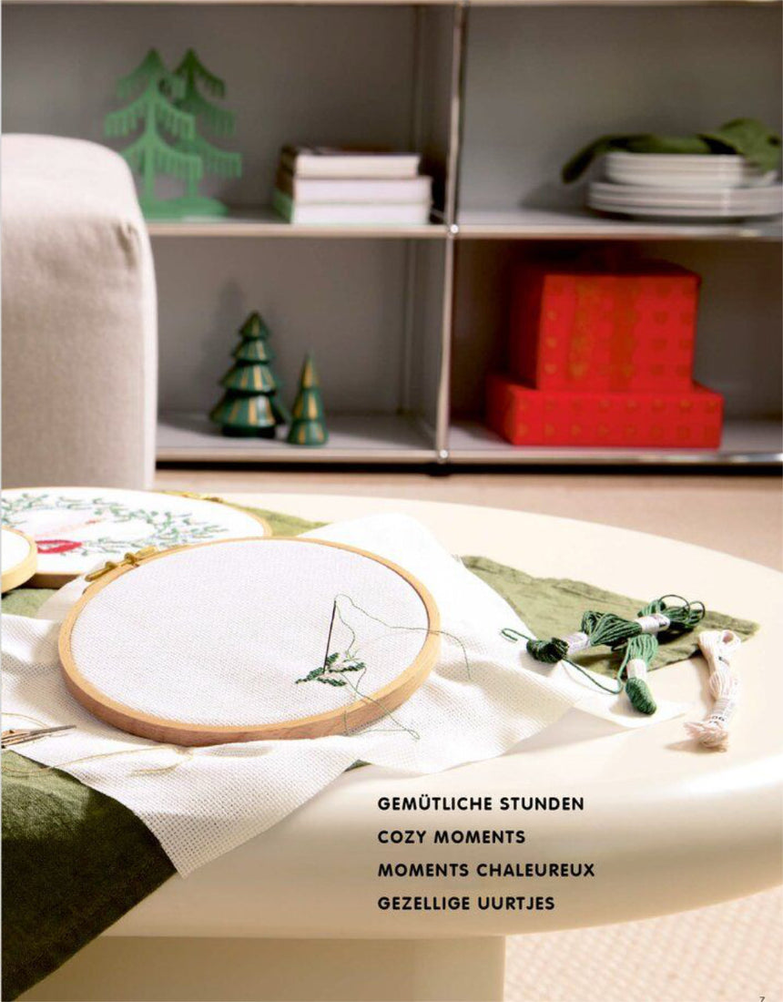 Advent Advent Counted Cross Stitch Embroidery Book, Rico Design