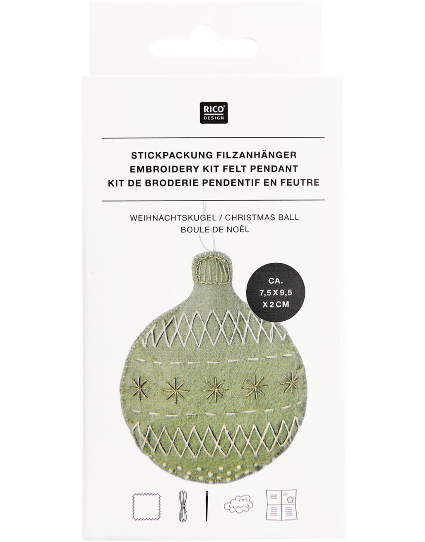 Bauble Felt Pendant Kit, Rico Design