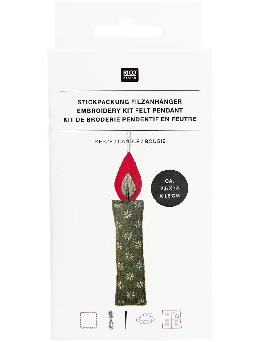 Candle Felt Pendant Kit, Rico Design