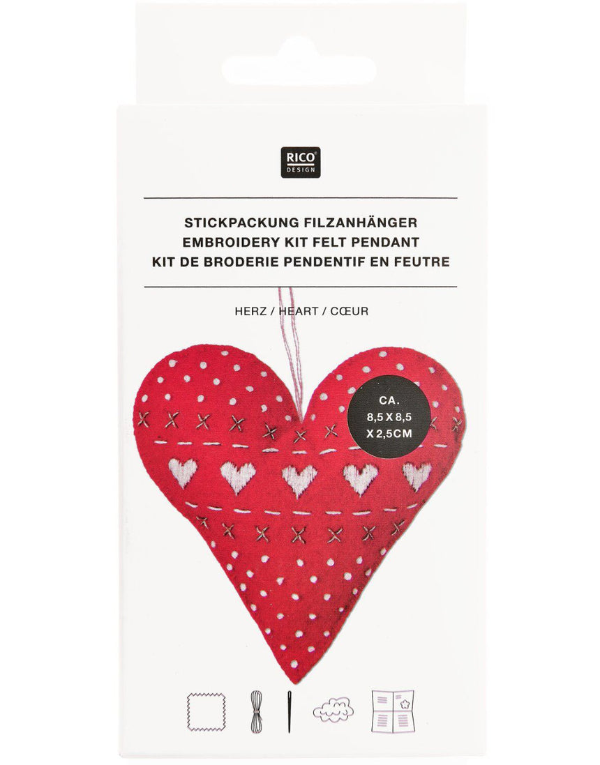Heart Felt Pendant Kit, Rico Design