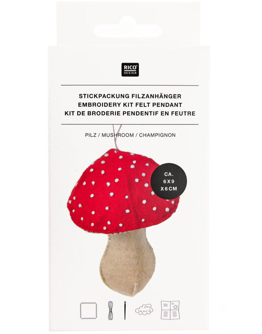 Mushroom Felt Pendant Kit, Rico Design