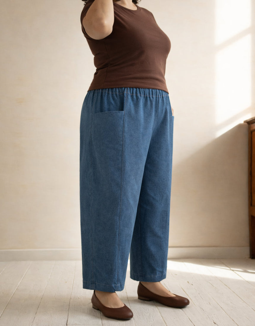 Emile barrel pants PDF Download Sewing Pattern, ReadyToSew