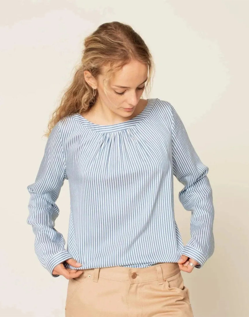 Esther Blouse PDF Sewing pattern, Wardrobe by Me